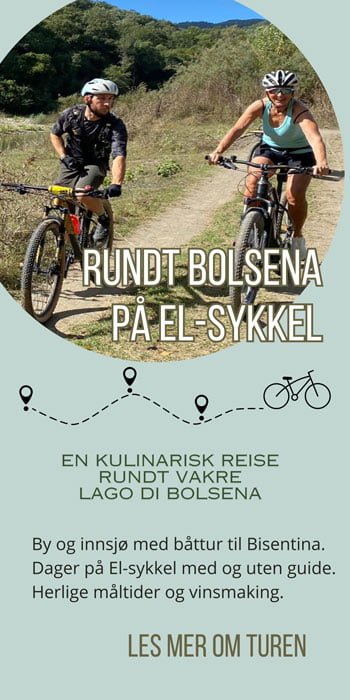 Sykkelturer fra og rundt Bolsenasjøen - annonse